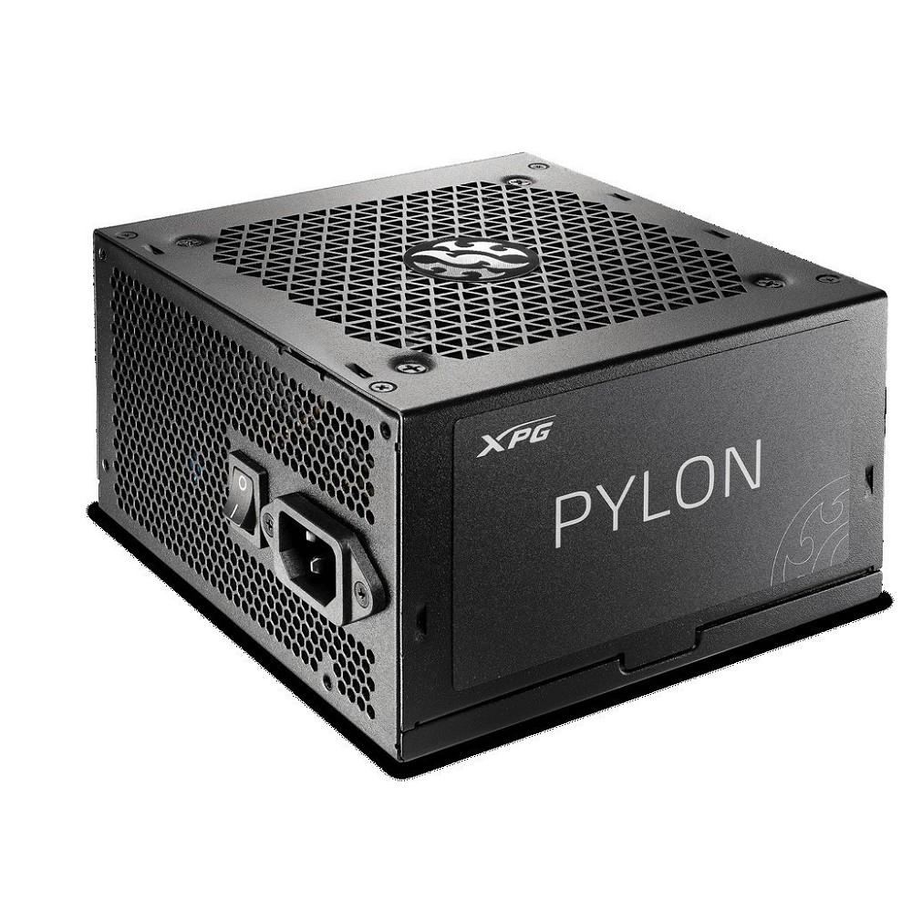 XPG Pylon 550  (ATX 2.52, 550W, PWM 120mm FDB  fan, Active PFC, DC to DC, 80+ BRONZE,Japanese main capacitor) RET, PYLON550B-BKCEU