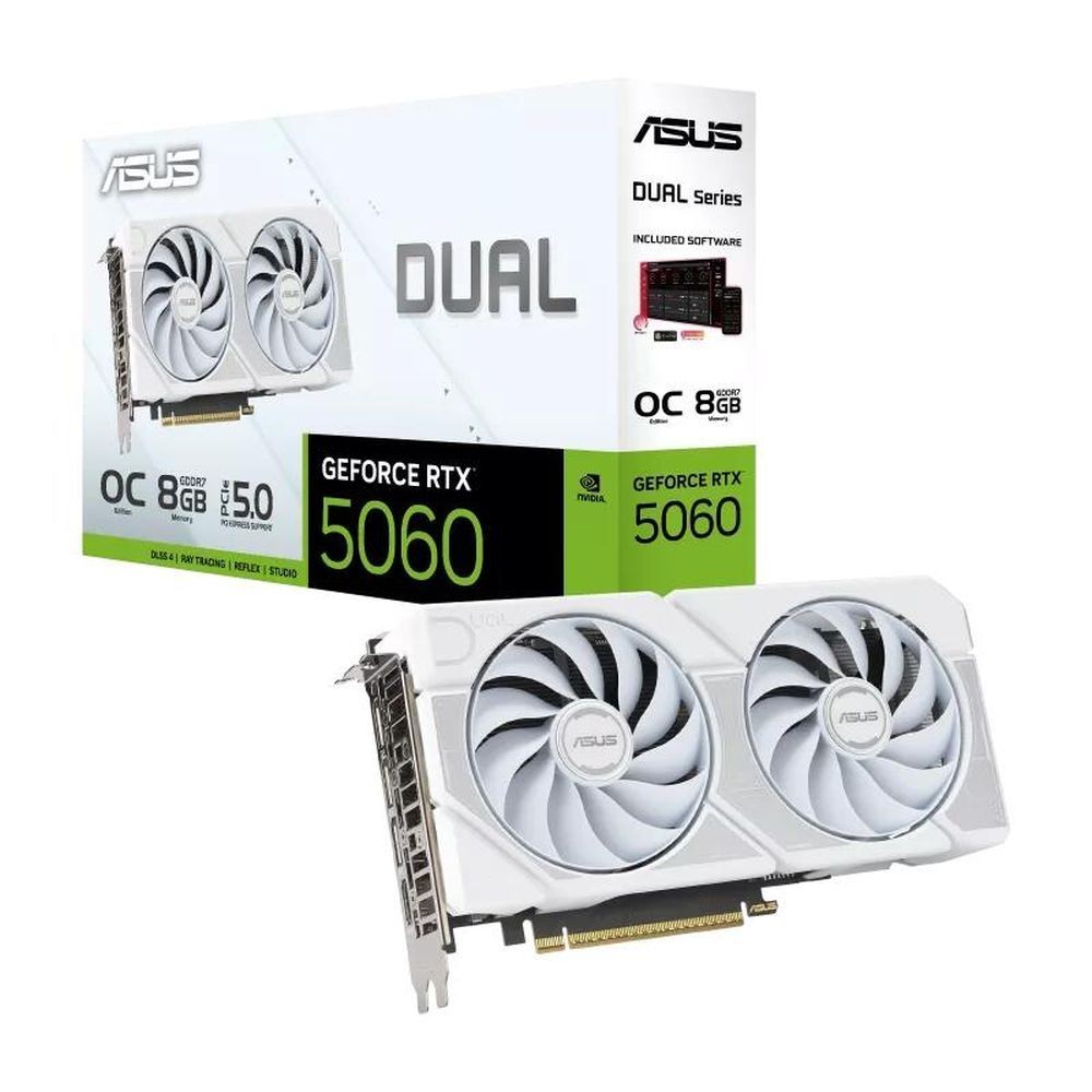 Видеокарта/ DUAL-RTX5060-O8G-WHITE, 90YV0N15-M0NA00