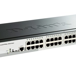 Сетевой коммутатор/ Gigabit Stackable SmartPro Switch with 24 10/100/1000Base-T PoE ports, 2 Gigabit SFP, 2 10G SFP+  ports, DGS-1510-28P/A1A