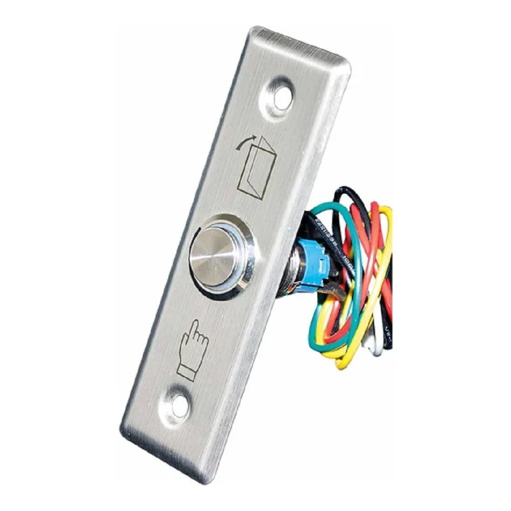 Кнопка выход Tantos TDE-02 Light  c подсветкой, прямоугольная, металлическая, 00-00017678