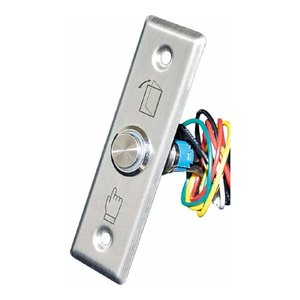 Кнопка выход Tantos TDE-02 Light  c подсветкой, прямоугольная, металлическая, 00-00017678