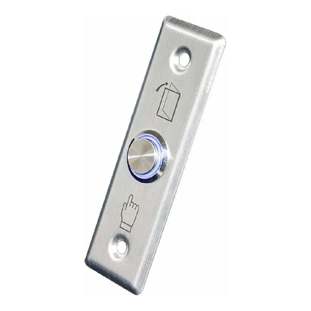 Кнопка выход Tantos TDE-02 Light  c подсветкой, прямоугольная, металлическая, 00-00017678