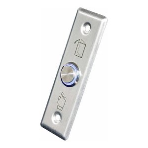 Кнопка выход Tantos TDE-02 Light  c подсветкой, прямоугольная, металлическая, 00-00017678