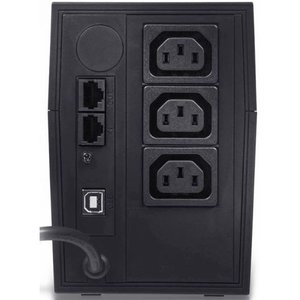 PowerCom Raptor RPT-800AP ИБП {800 ВА/ 480 Вт, AVR, USB, RJ11/RJ45, 3 xC13 с резервным питанием} (792811)