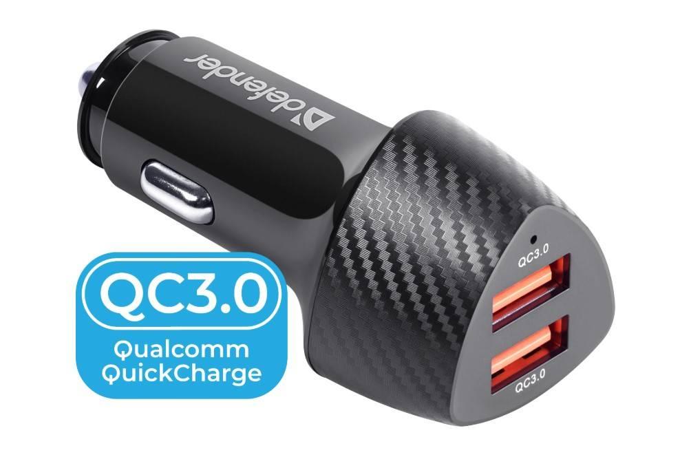 Defender Автомобильное ЗУ UCA-81 2xUSB QC3.0, 36W, 83845