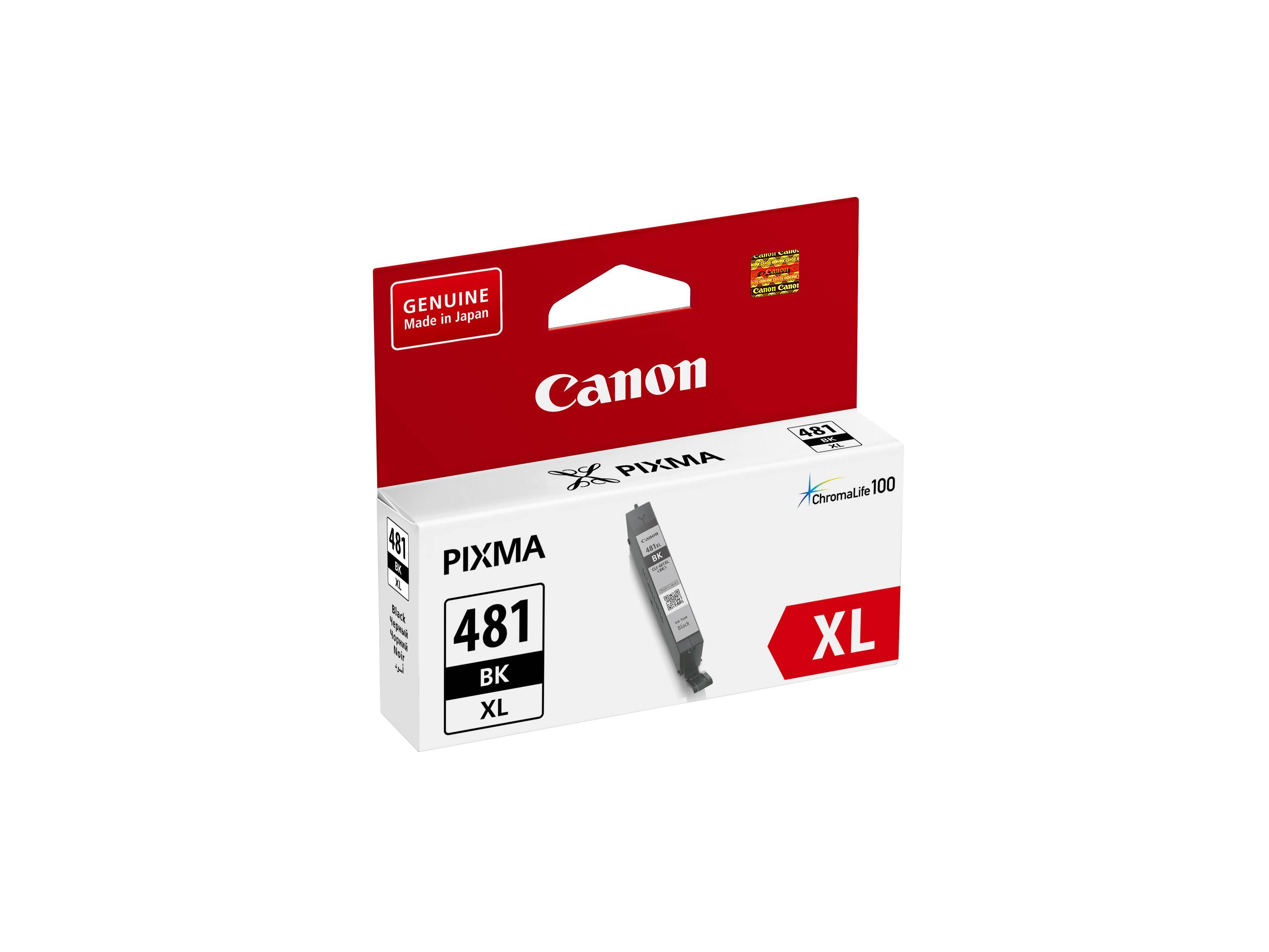 Картридж CANON CLI-481XL BK чёрный, увеличенной емкости, 2280 стр, 2047C001