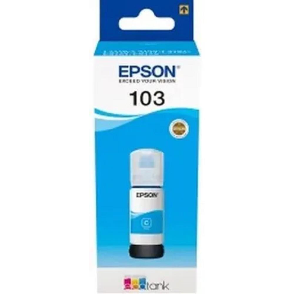 EPSON C13T00S24A  Контейнер 103  с голубыми чернилами для L1110/L3100/3101/3110/3150/3151, 65 мл