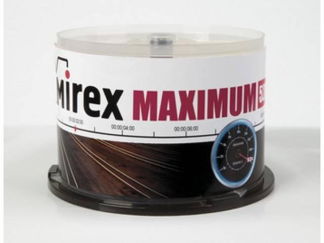 Диск CD-R Mirex 700 Mb, 52х, Maximum, Cake Box (50), (50/300), UL120052A8B