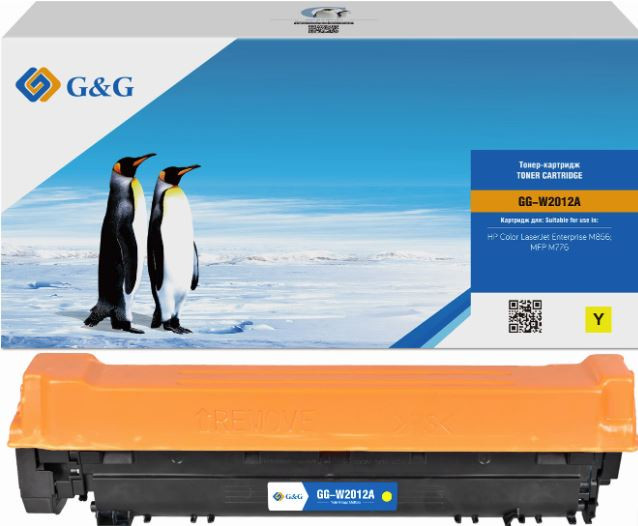 GG-W2012A G&G Тонер-картридж желтый для HP Color LJ Entprise M856, MFP M776  (13000 стр)