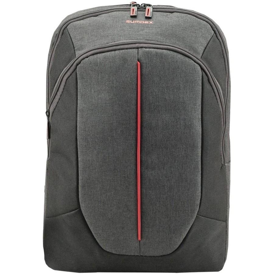 Рюкзак SUMDEX PON-263GY(полиэстр  серый до 15,6")