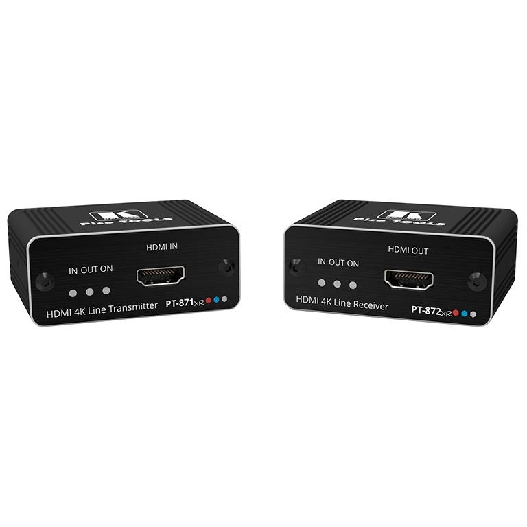 Комплект из передатчика и приемника HDMI по витой паре DGKat 2.0; поддержка 4К60 4:4:4 [50-80389390], PT-871/2XR-KIT