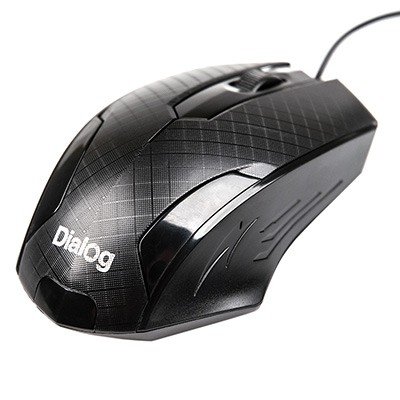 Мышь Dialog Pointer MOP-07U Black USB, оптическая, 3 кнопки + ролик