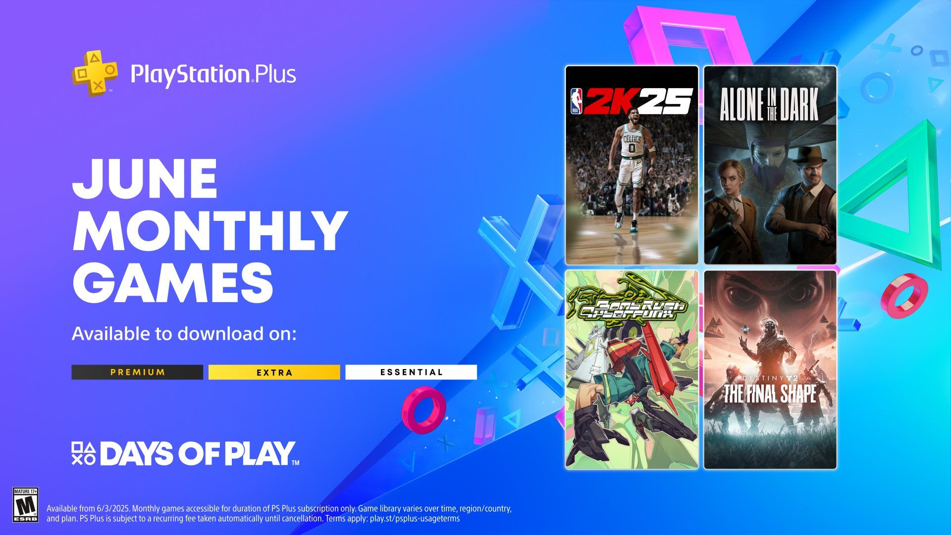 PlayStation Plus: бесплатные игры июня 2025