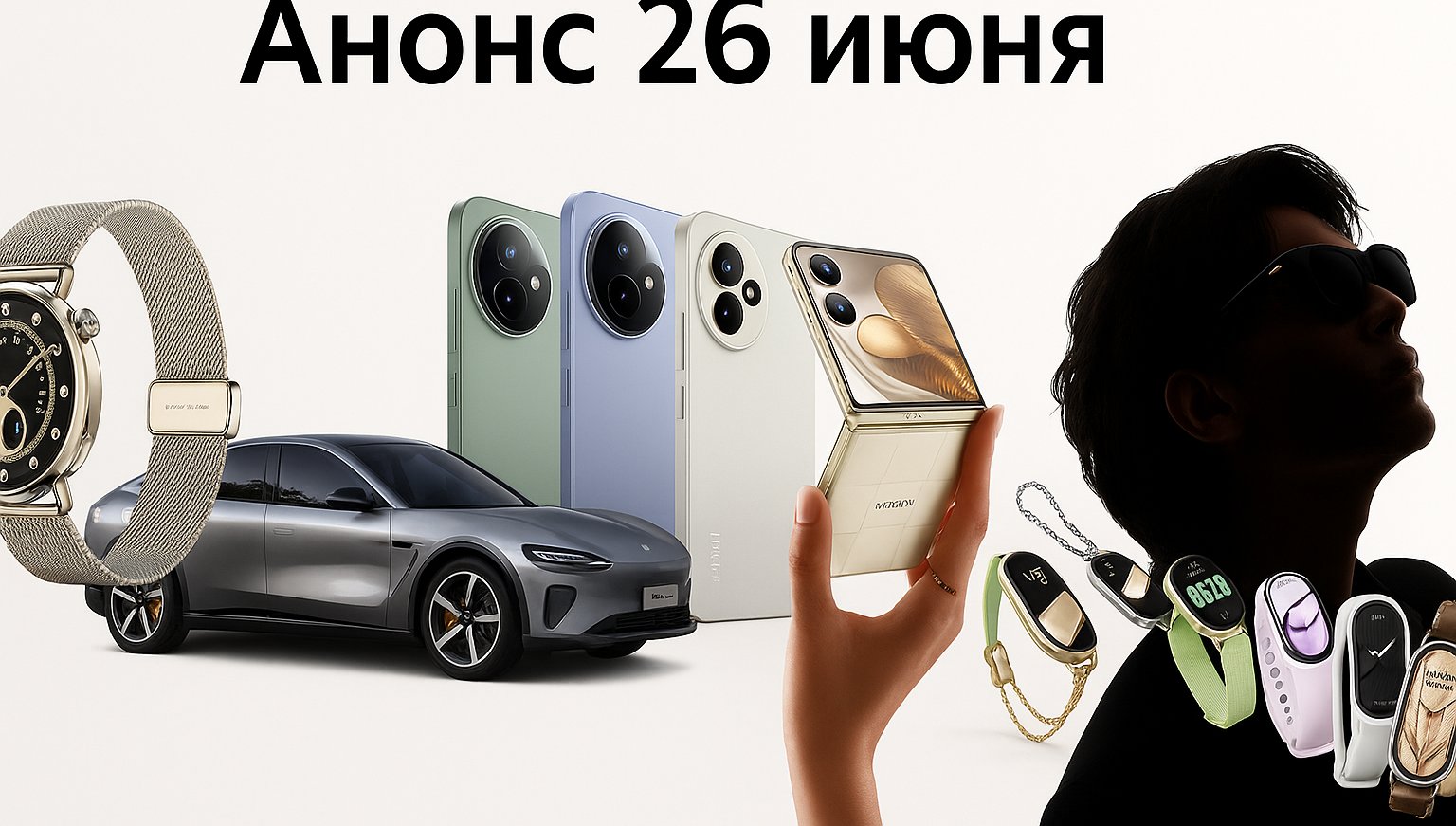 Xiaomi 26 июня представит AI-очки нового поколения вместе с Mix Flip 2 и электрокаром YU7