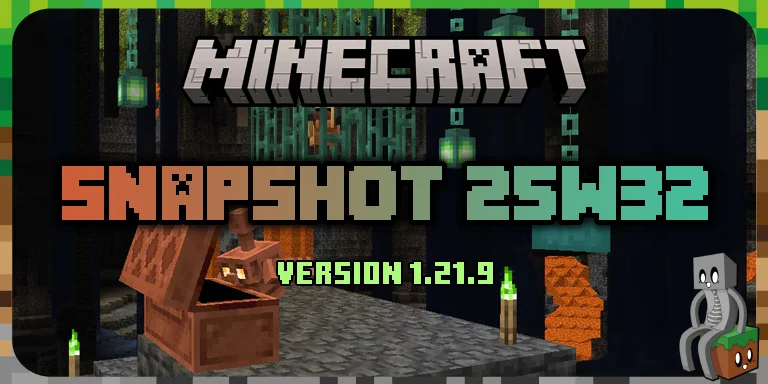 В Minecraft вышел snapshot 25w32a с медными декорациями и исправлениями ошибок