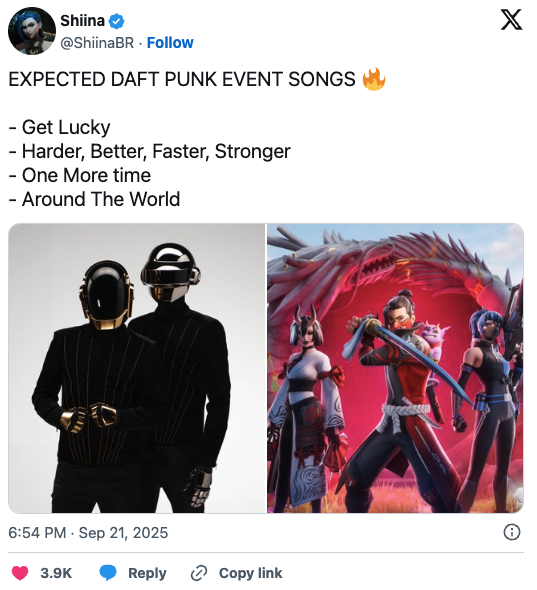 Fornite Daft Punk