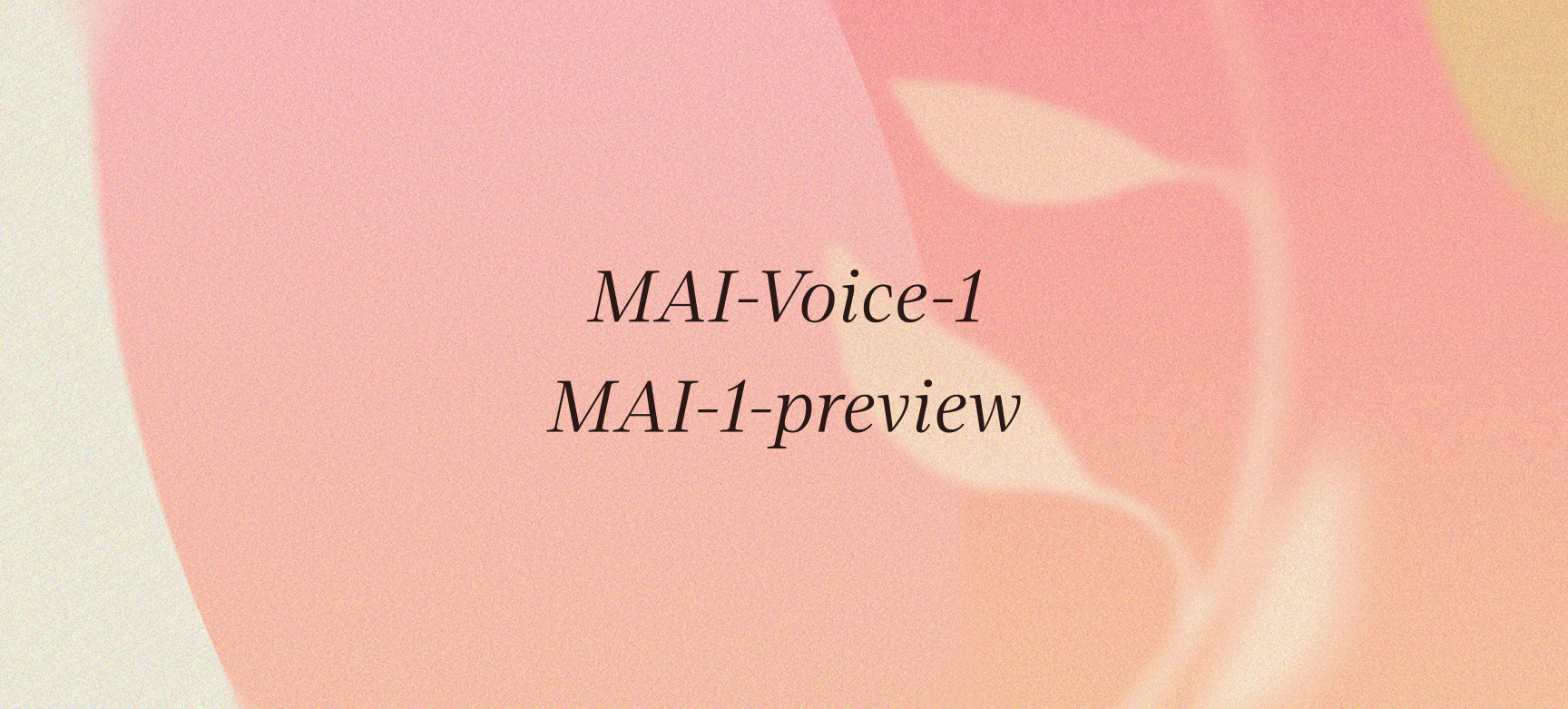 MAI-Voice-1