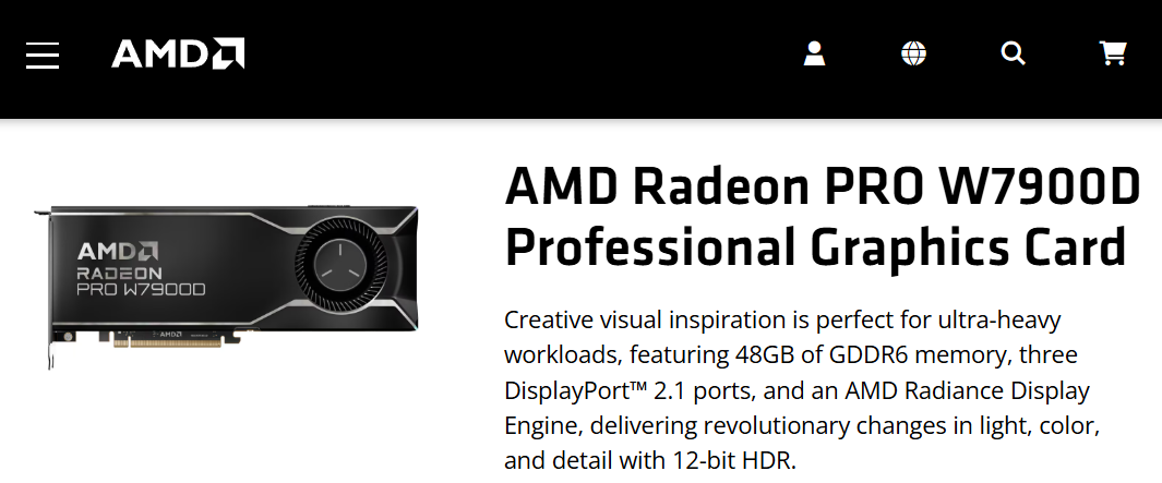 Radeon Pro W7900D
