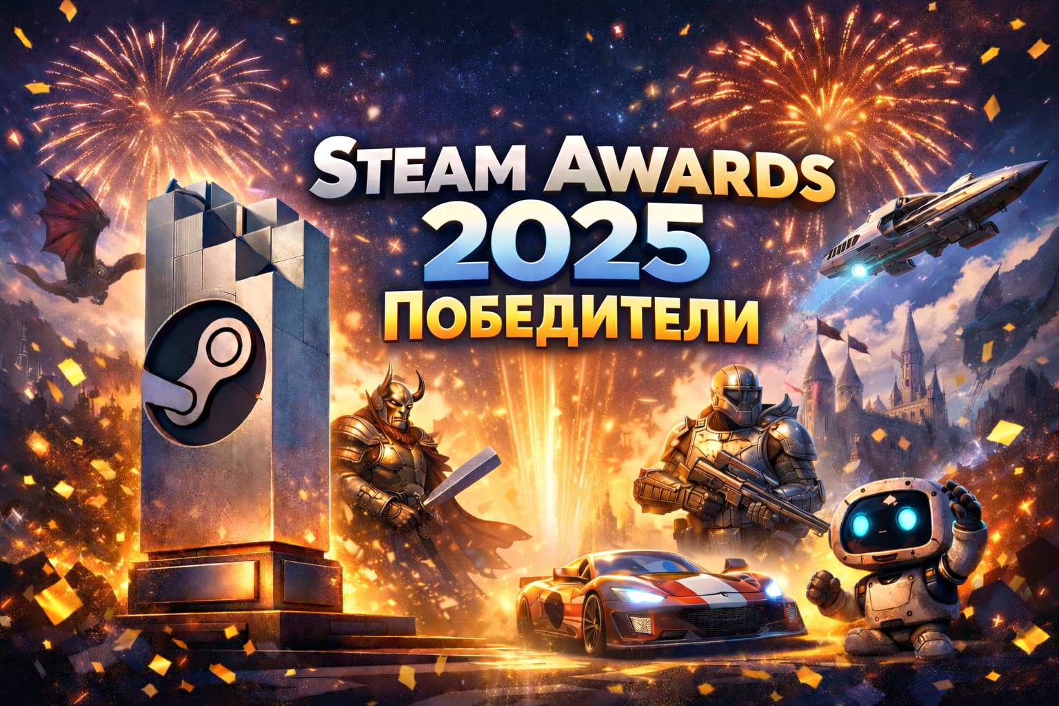 Steam Awards 2025: названы лучшие игры года по версии пользователей Steam
