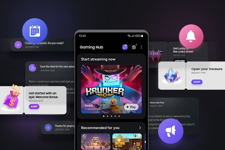 Samsung gaming hub