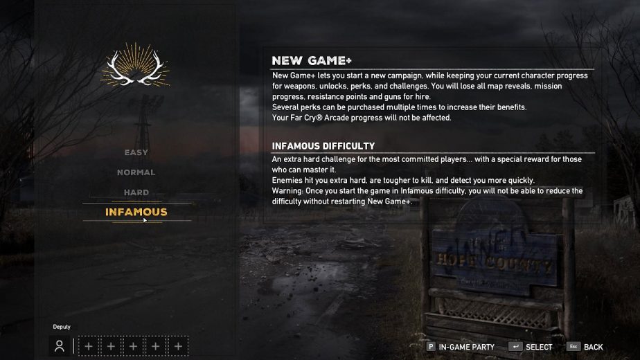 Far Cry New Game Plus