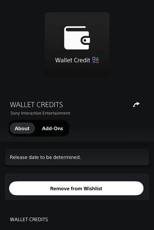 Wallet Credit