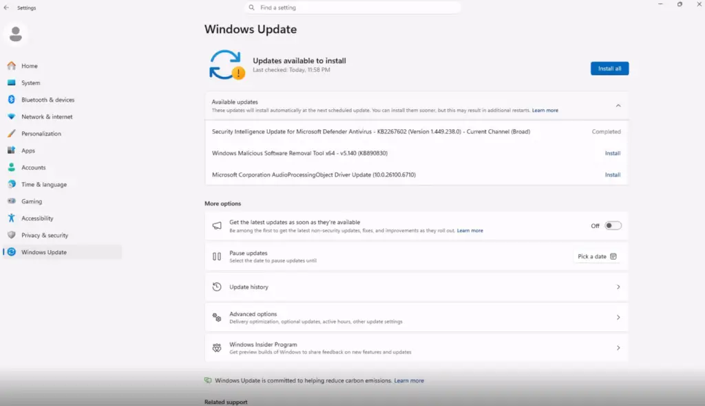 Обновление Windows